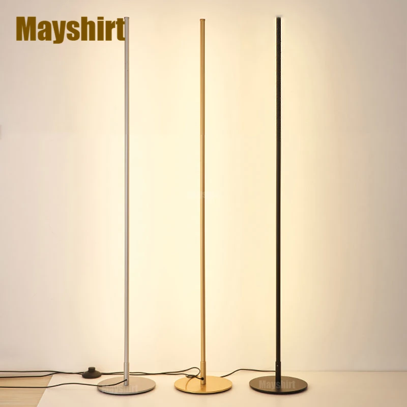 Pech Tien jaar Prehistorisch Moderne Minimalistische Led Vloerlamp Nordic Verticale Lijn Staande Lampen  Voor Woonkamer Slaapkamer Lamp Lange Strip Stand Lichtpunt|Vloerlampen| -  AliExpress