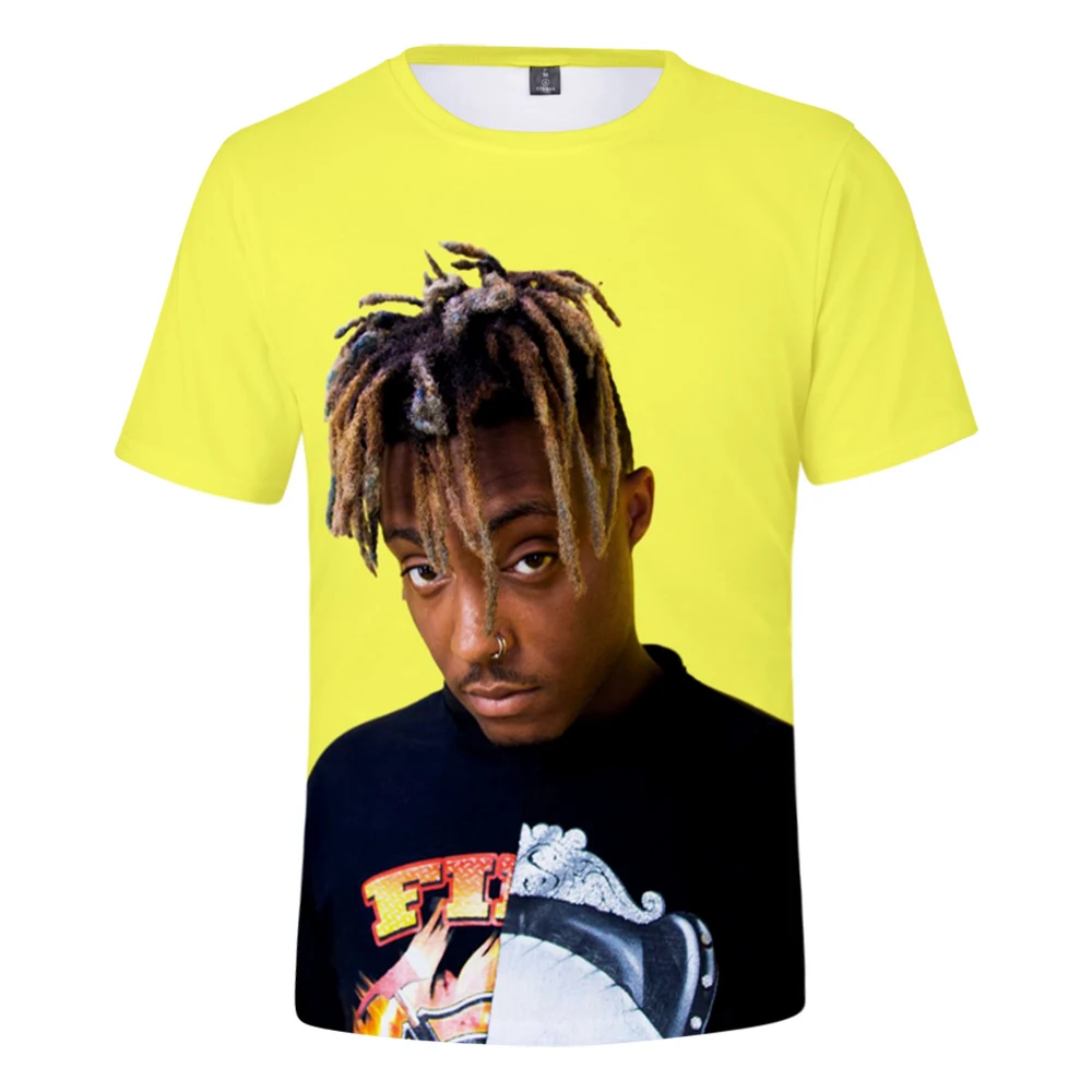 Мужская футболка Juice Wrld Мужская 3D футболка/Женская Повседневная футболка с коротким рукавом в стиле хип-хоп с принтом