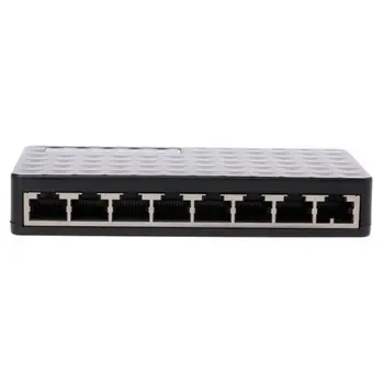 

Mini 8 Port Fast Switch 10/100Mbps Network Switch HUB Fast LAN Ethernet Network Desktop Switches Adapter Black