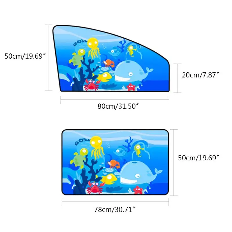 Универсальный автомобильный солнцезащитный козырек мультяшный детский солнцезащитный козырек для окна Магнитный занавес