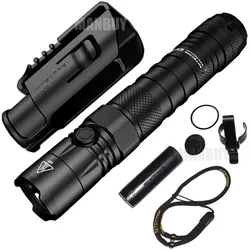 NITECORE Новый P12 тактический фонарь 1200Lm CREE XP-L HD V6 светодиодный с кобура для быстрого извлечения оружия использует аккумулятор 21700 или 18650 EDC