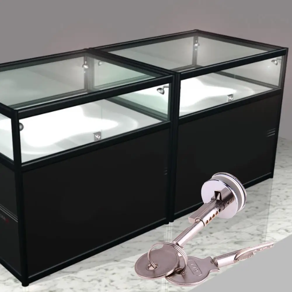 Locks Display Showcase Cabinet Door Zinc Alloy Cylinder Sliding Glass Push Door