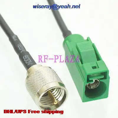 

DHL/EMS 50 pcs Cable 6inch Fakra SMB E 6002 female to miniUHF male RG174 Pigtail jumper cable with one year warranty-A2