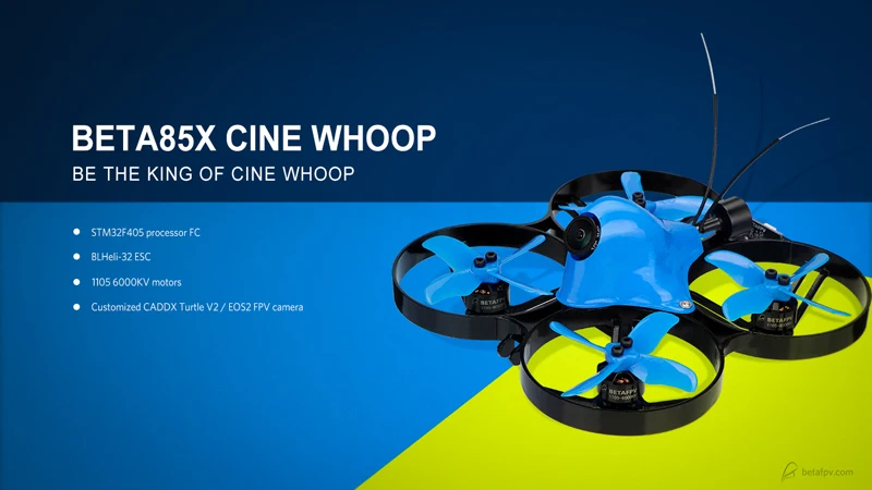 Beta85X Whoop Квадрокоптер 4S HD whoop DVR с 1105 6000KV двигатель 2S F4 FC BLHeli_32 ESC AXII антенна EMAX Avan " 4-х лезвия реквизит