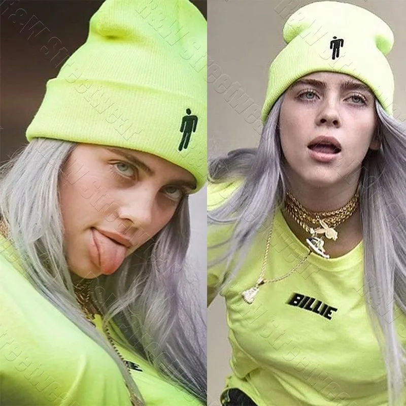 Billie Eilish, футболка, желтая, зеленая, черная, с надписью, уличная одежда, тот же абзац, хлопок,, летняя Новинка, высокое качество