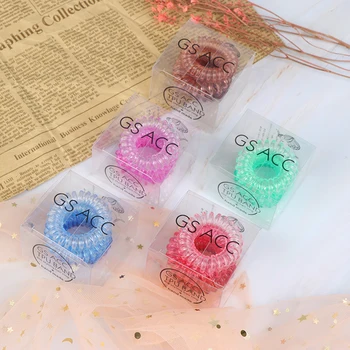 

3pcs/Pack Telephone Wire Line Elastic Bands For Hair Ties Scrunchy Spring Rubber Band Gum For Hair Accessories Hair Rubber Rope