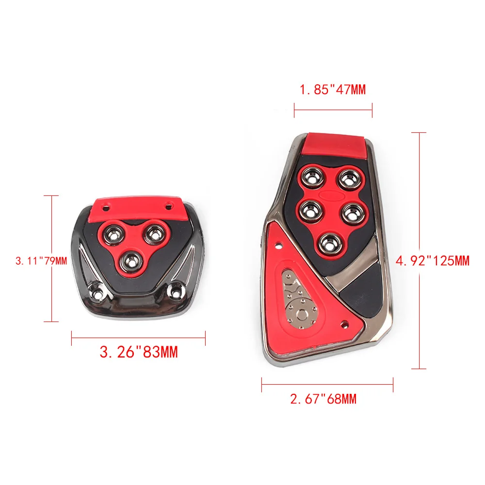 Car Accessories Car Pedals Pedal Cover Racing Pedals RASTP Car Styling Racing Pedals Universal Manual Brake Pedals Foot Rest Auto Pedal Pads RS-ENL010