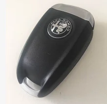 Для Alfa Romeo Giulia чехол для ключа автомобиля дистанционный держатель Крышка Fob оболочка Aut Защитная Подлинная углеродное волокно