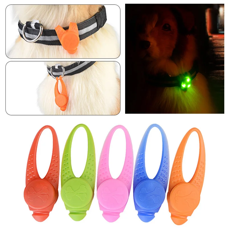 

Safety Necklace Luminous Blinking Collar Dog LED Lamp Collars 1Pc Silicone Dog Harness Collar Glowing Pendant 8*2.5cm