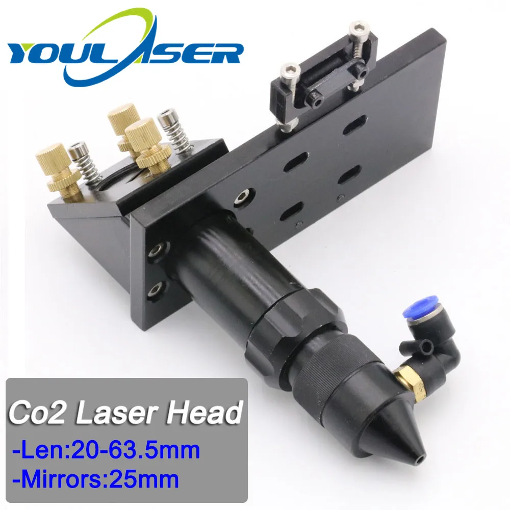 Лазерная головка фокусировочная линза Dia.20 FL.63.5mm &amp Mirror 25mm крепление для Co2