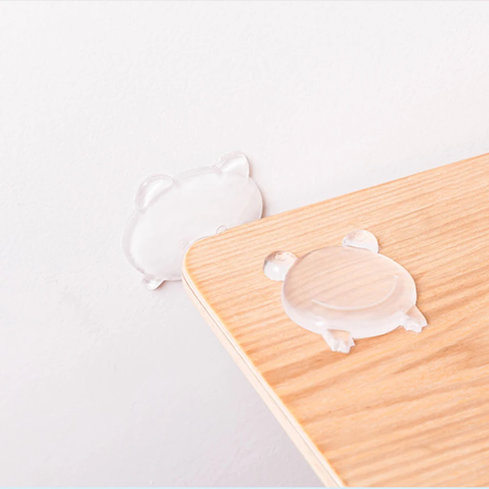 Protection murale, de sécurité, pour poignée de porte, amortisseurs, protecteurs transparents en PU, en forme d'étoiles de mer, collection butées de porte ► Photo 3/6
