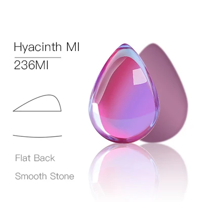 Hyacinth MI 10 шт./пакет натуральный флюорит; обувь с блестящими стразами в форме капли воды Стразы свадебное платье Diy кружевной отделкой ткань одежды Стразы нейл-арта камень - Цвет: Hyacinth MI