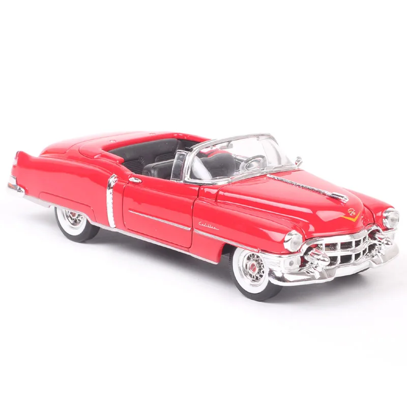 Welly 1/24 Scale Vintage 1953 Cadillac Eldorado Biarritz Luxury Car Diecasts & Toy Vehicles Model Metal Replicas Red Hobby Kids
