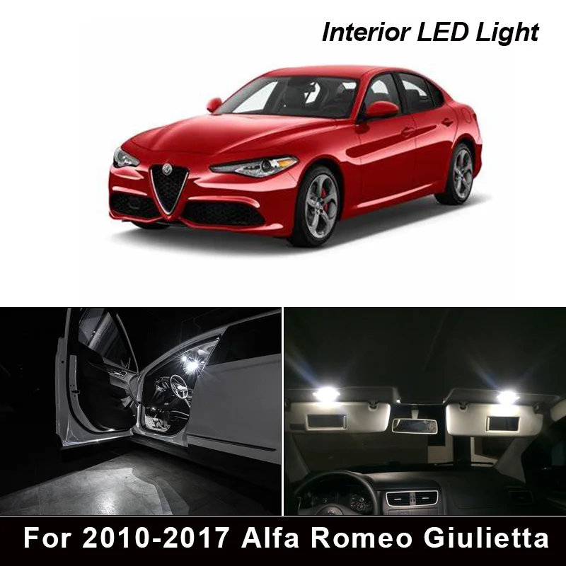 

11pcs Perfect No Error LED bulb interior dome map light kit package for 2010-2017 Alfa Romeo Giulietta 940