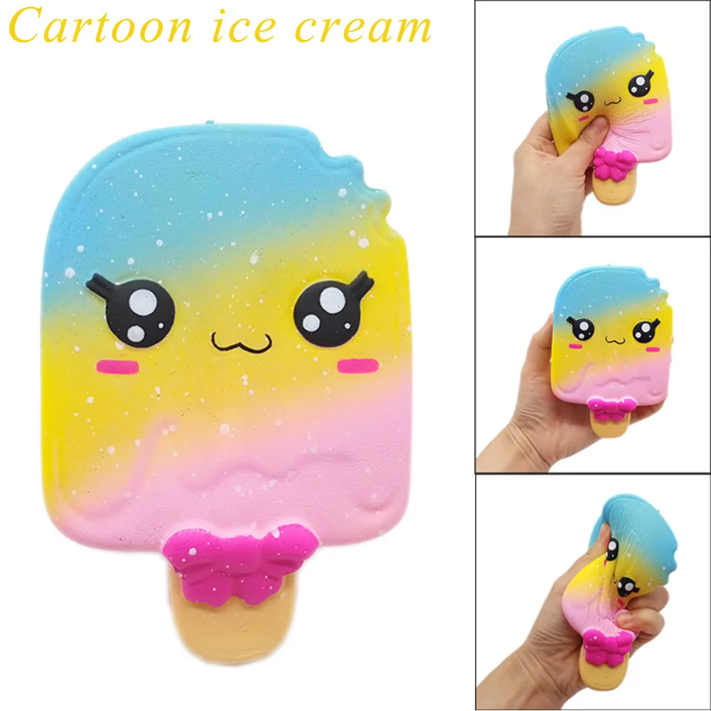 Сжимайте мягкое антистресс Kawaii Мороженое ароматизированное сквиши медленно поднимающаяся Игрушка снятие стресса игрушка Моделирование крем медленный отскок