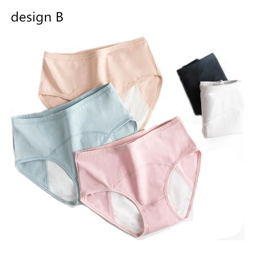 2024 New Arrival Cotton Physiological Period Leak Proof Menstrual Panties Women Breathable Soft Underwear Sexy Breifs Femme P293 5