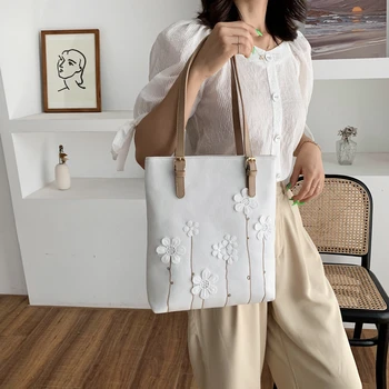 

Fashion Flowers Totes Bags Women Large Capacity Women Shoulder Messenger Bag Female Retro Daily Totes Lady Elegant Handbags