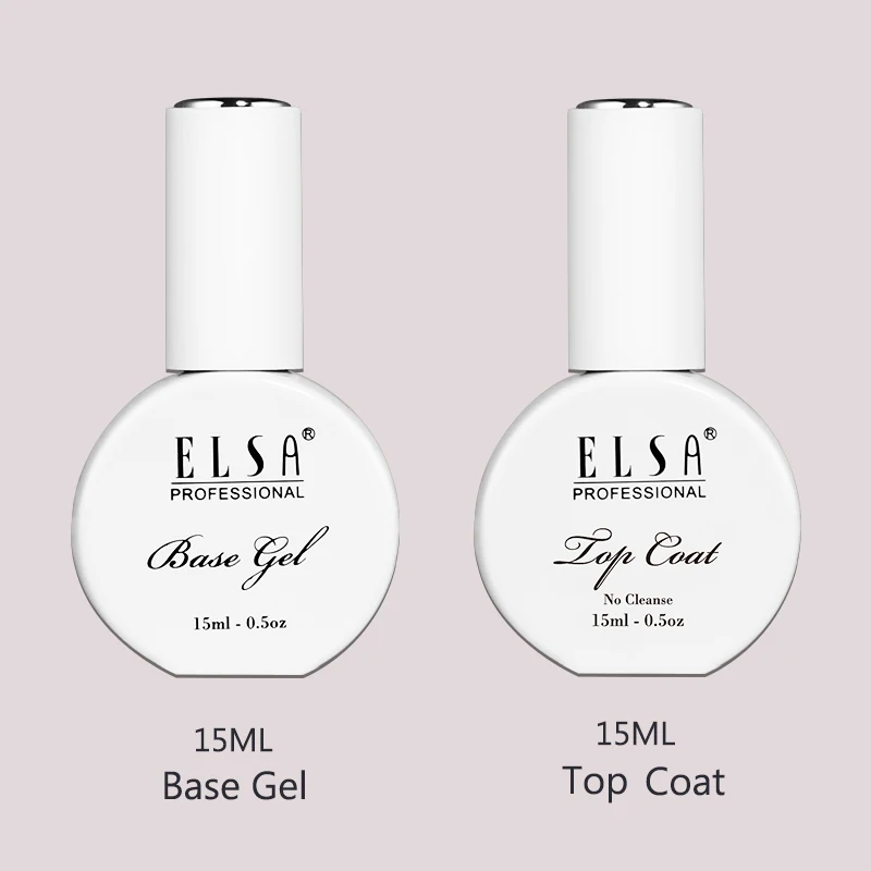 Base and Top Coat Elsa 15 мл Зебра Гель-лак для ногтей 72 цвета долговечный Гибридный замачивающийся Гель-лак Зебра краска для ногтей Гель-лак Корабль из России - Color: Base and Top Coat