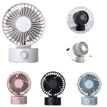 

Mini USB Desk Fan Portable Ultra-quiet Creative Electric Fans Silent Desktop Ventilador With Double Side Blades Home dropship