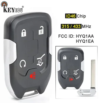 Keyforkess 315MHz / 433MHz FCC: HYQ1AA / HYQ1EA, 13584502 / 13508275 Smart Remote Key Fob 5 pulsanti per GMC Terrain Acadia 2017-2020
