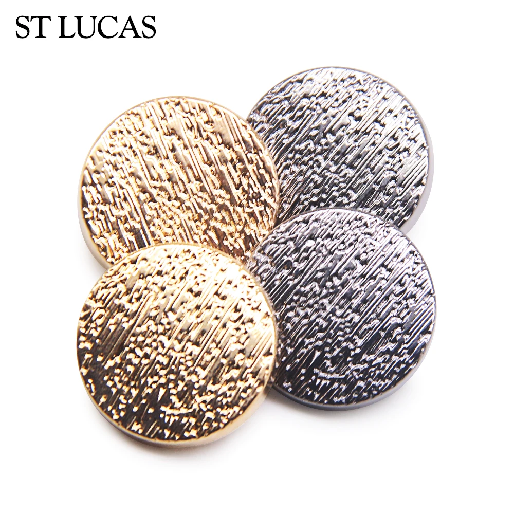 10pcs/lot New fashion classic big sewing button decorative gold black buttons for clothing overcoat accessories DIY