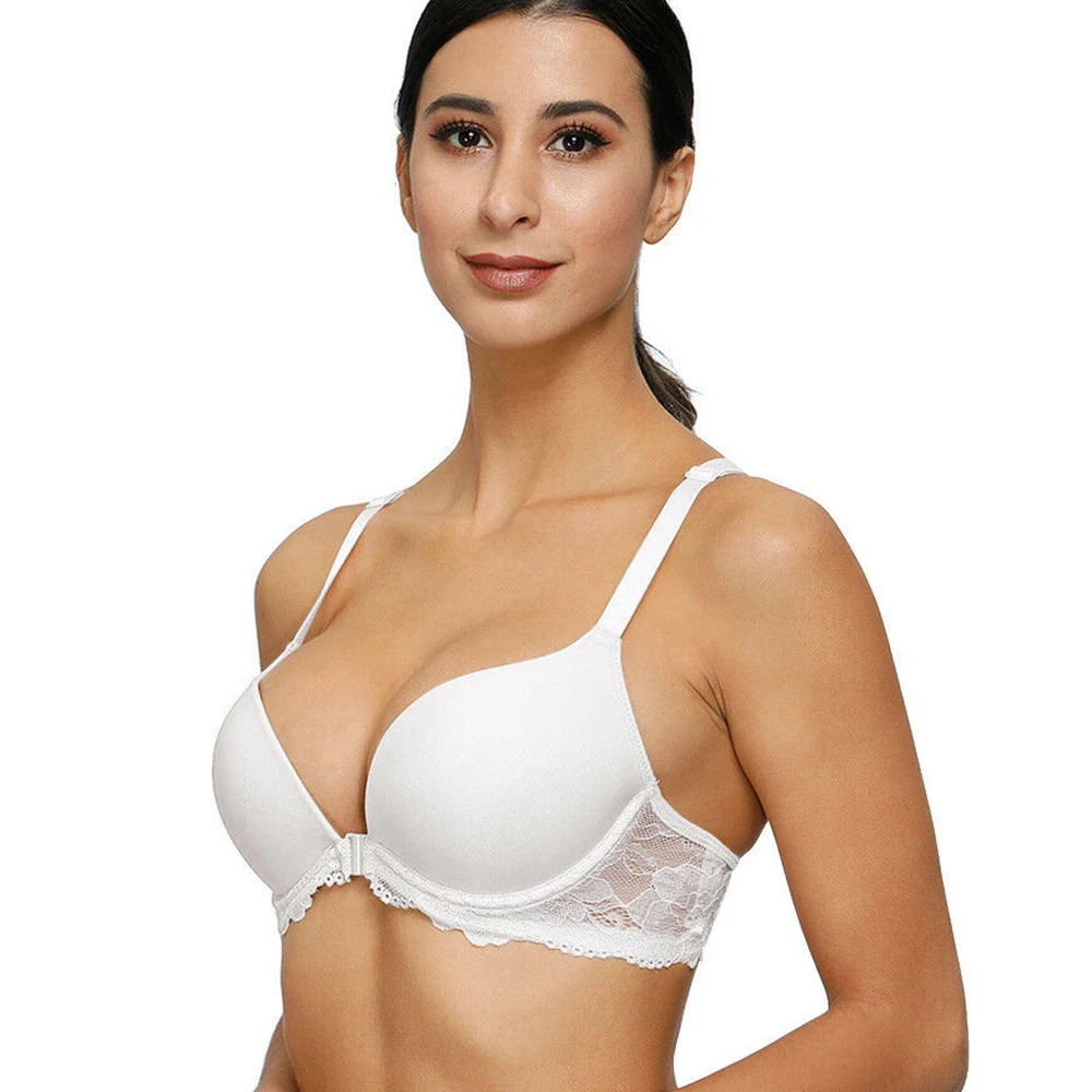 

Qiaonvzi New Quality Women White Bra Underwire Push Up Bras Strength Y-line Lace Bras Sexy Bra EU US CA UK Size Standard