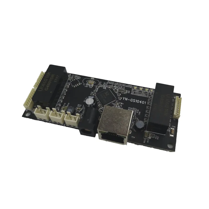 Промышленный Коммутатор Ethernet модуль 10/100/1000 Мбит/с 4 порта PCBA плата OEM Авто-зондирования порты PCBA материнская плата OEM