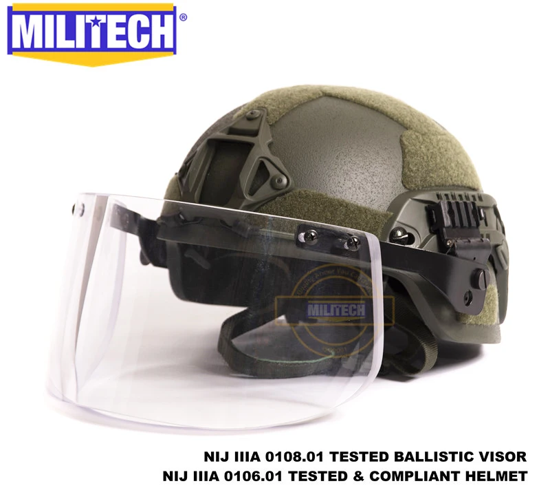 MILITECH OD MICH ACH ARC OCC Dial Liner NIJ уровень IIIA 3A арамидный пуленепробиваемый баллистический шлем с тактическим баллистическим козырьком набор