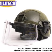 MILITECH OD MICH ACH ARC OCC Dial Liner NIJ уровень IIIA 3A арамидный пуленепробиваемый баллистический шлем с тактическим баллистическим козырьком набор