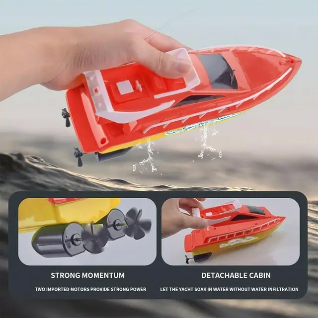High-speed rowing summer water speed boat children's model competitive endurance toy airplane long-lasting W5M6 4