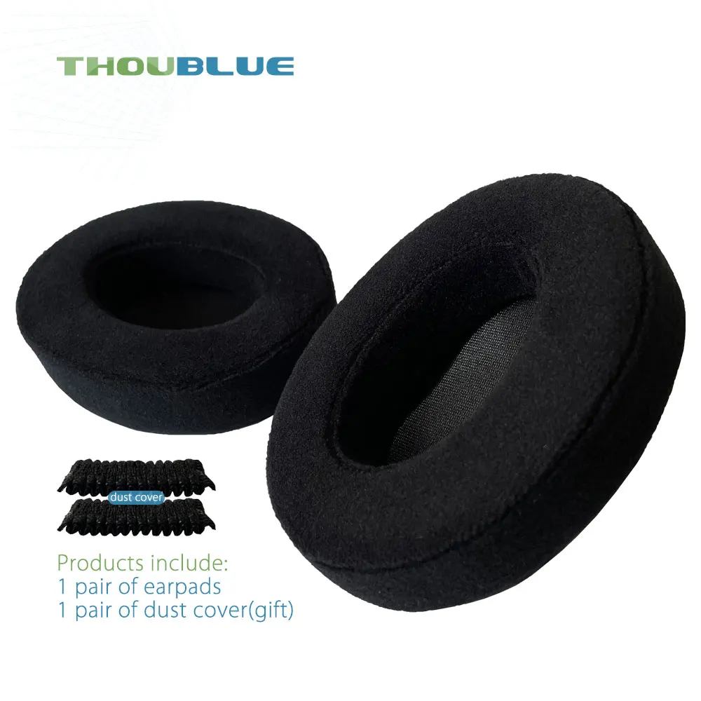 Premium Replacement Memory Foam Ear Pads - Silver Edition