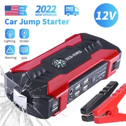 Démarreur de saut de batterie Portable au Lithium, batterie d'alimentation d'urgence 12V, 30000Mah, 1200a 