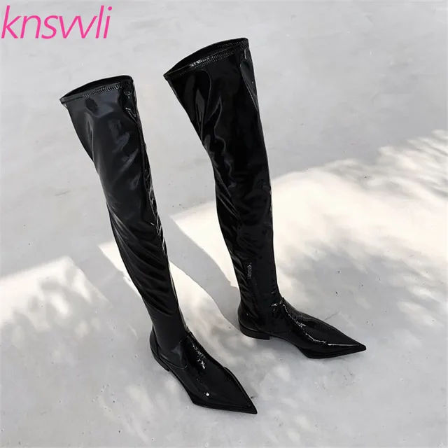 over the knee chelsea boots