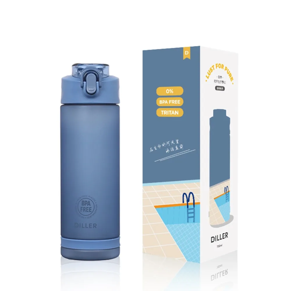 Матовая бутылка для воды с соломинкой BPA Free Tritan материал непротекающая чашка 550 мл 750 мл 850 мл чайник для любителей фитнеса