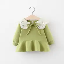 12.10th платье для маленьких девочек новое поступление весенней одежды для маленьких детей г. Простые удобные платья для маленьких девочек размер от 73 до 110 см