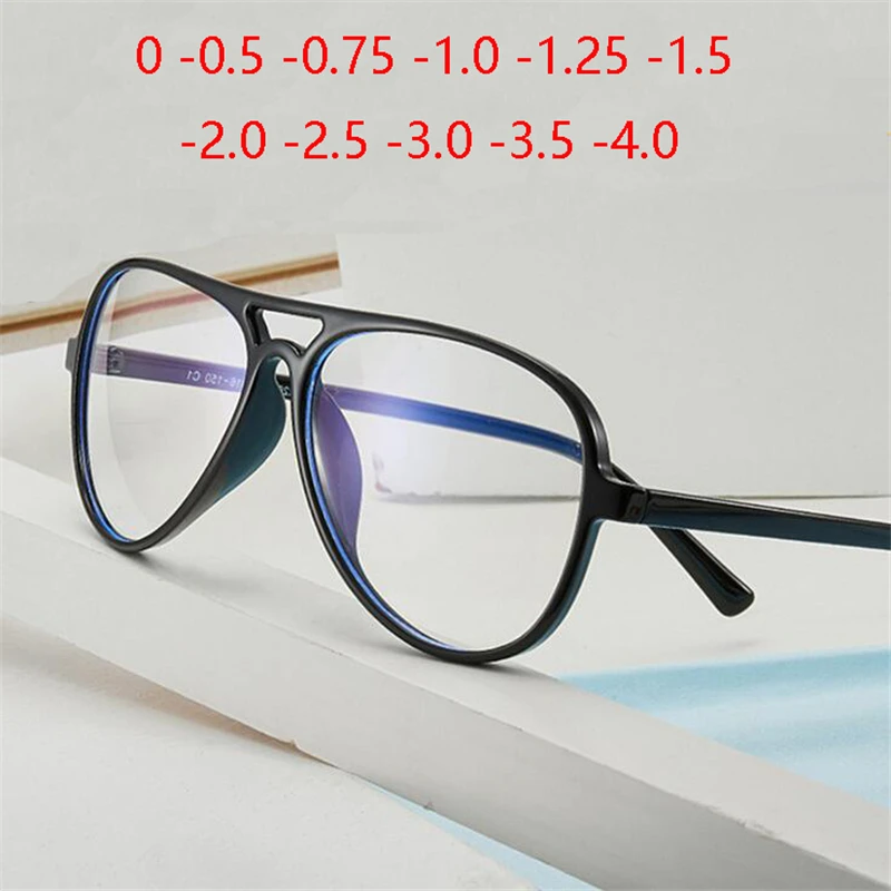 Doe het niet schommel Huidige Big Frame Oval Minus Lens Optical Glasses Women Men Tr90 1.56 Aspherical  Prescription Eyeglasses Sph 0 -0.5 -0.75 -1.0 To -4.0 - Reading Glasses -  AliExpress