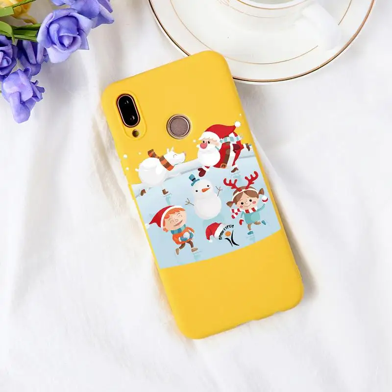 Чехол на Рождество и год для huawei Honor 10i 20i 8X View 20 9 10 Lite 9X 7A Pro 7X 7C Play Cartoon Red Candy Матовые чехлы - Цвет: Khu-sd5wulbw