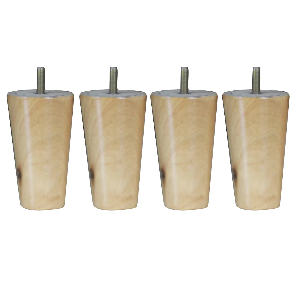 4pcs Wooden Sofa Legs Furniture Feet for Bed Table Chair Cabinet Couch Lounge Replacement Legs