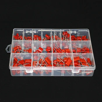 150 pz/scatola 15 Tipi 10nf-68nf 400v 630v CBB Kit Assortimento Condensatori a Film Metallico