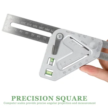 

Practical Roof Revolutionizing Carpentry Utensil Measuring Tool Angle Ruler Protractor Carpenter Tools Stainless Steel+plastic14