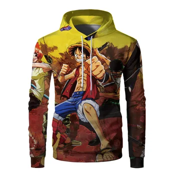 

2020 Hot 3d Digital Printing Pirate Wang Lufei Plus Size Pullover Hoodie