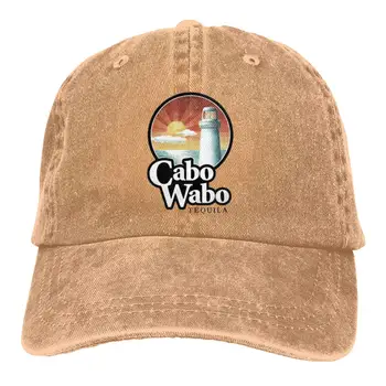 

Cabo Wabo Men Cap Denim Cotton Adjustable Hat Custom Funny Fishing Visor Ash