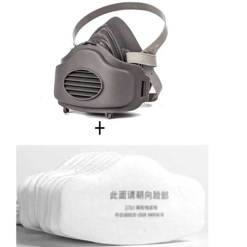 Lot de 20 masques en coton réutilisables avec filtres, empilés et colorés, pour protection quotidienne.