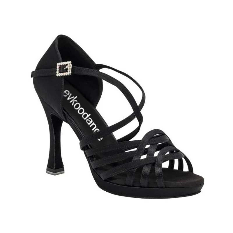 Practice DIY Women Laitn Shoe 10cm Heel Female Latin Salsa Ballroom Dance Shoe Girl Waterproof Platform Club Party Dancing Shoes 2