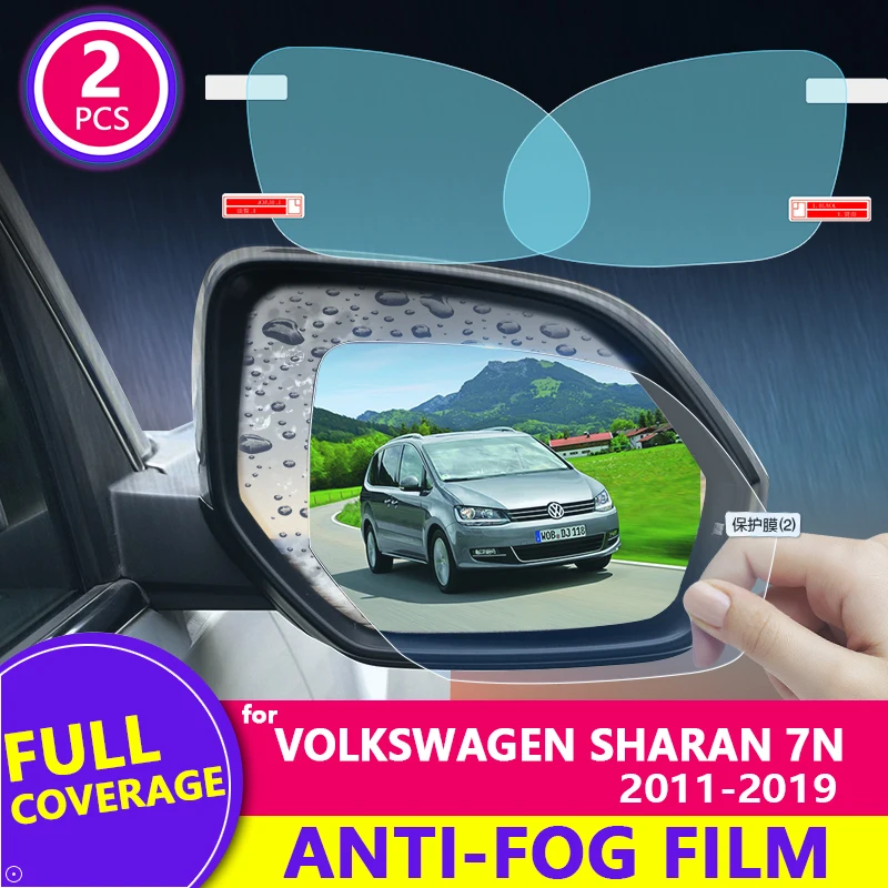 Пленка-дождевик на зеркало заднего вида с полным покрытием прозрачные