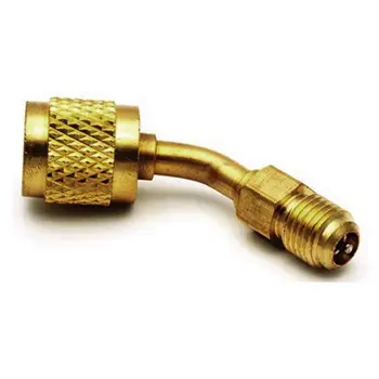 

1/4 turn 5/16 conversion head adapter all copper r410 reducer with valve core air conditioning refilling connector