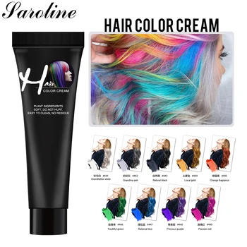 

Punk Style Fashion Salon Hair Dye Cream Silver Grey Blue Red Green Color Dye Products Hair Dye Permanent Not Hurt Hair Fast