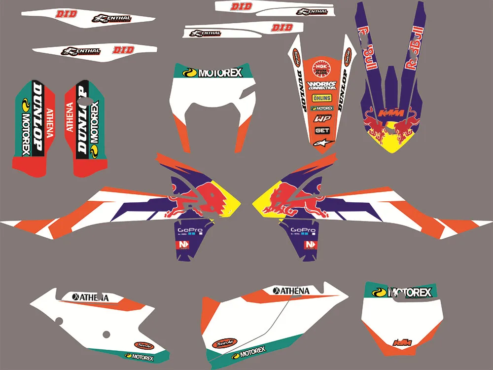 3 м для KTM 16-19 мотоцикл Графика наклейки для KTM SX EXC EXCF XCW для KTM SX SXF XC XCF