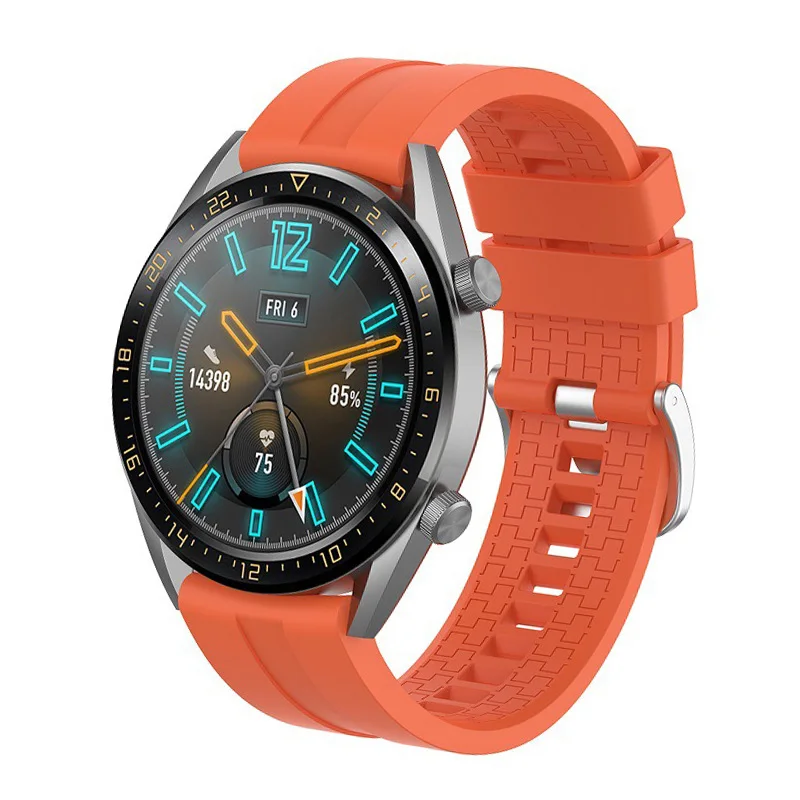 22 мм ремешок для huawei Watch GT/Honor Watch Magic/Amazfit PACE/samsung Galaxy 46 мм gear S3 спортивный силиконовый браслет на запястье ремешок