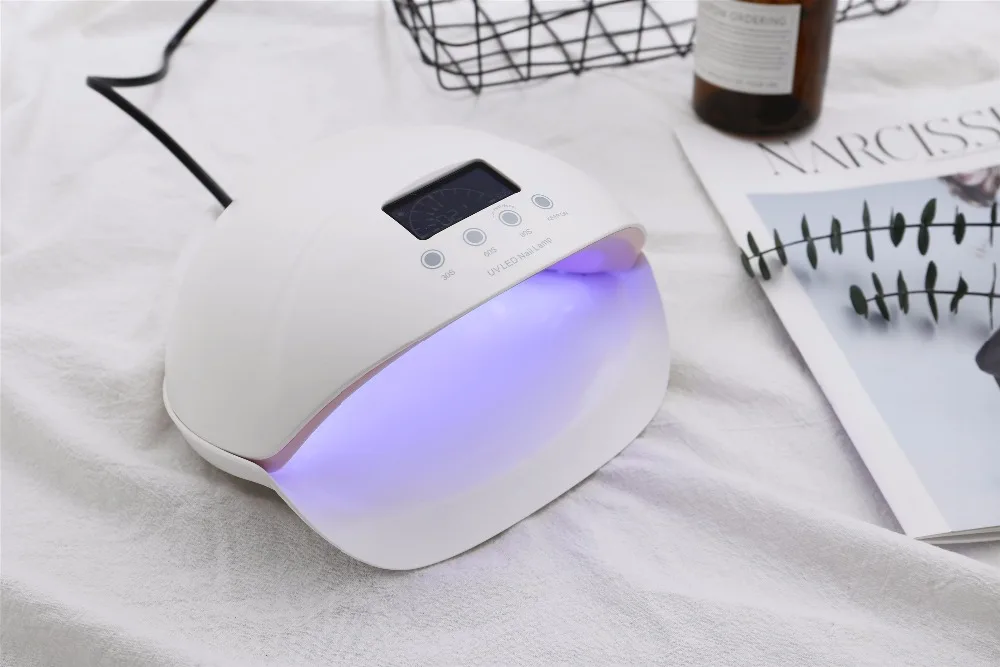 ENNKE 50 Вт профессиональный uv led инструменты для ногтей, лак для ногтей, сушилка для геля для ногтей инфракрасный Сенсор умный таймер ногтей сушильные инструменты